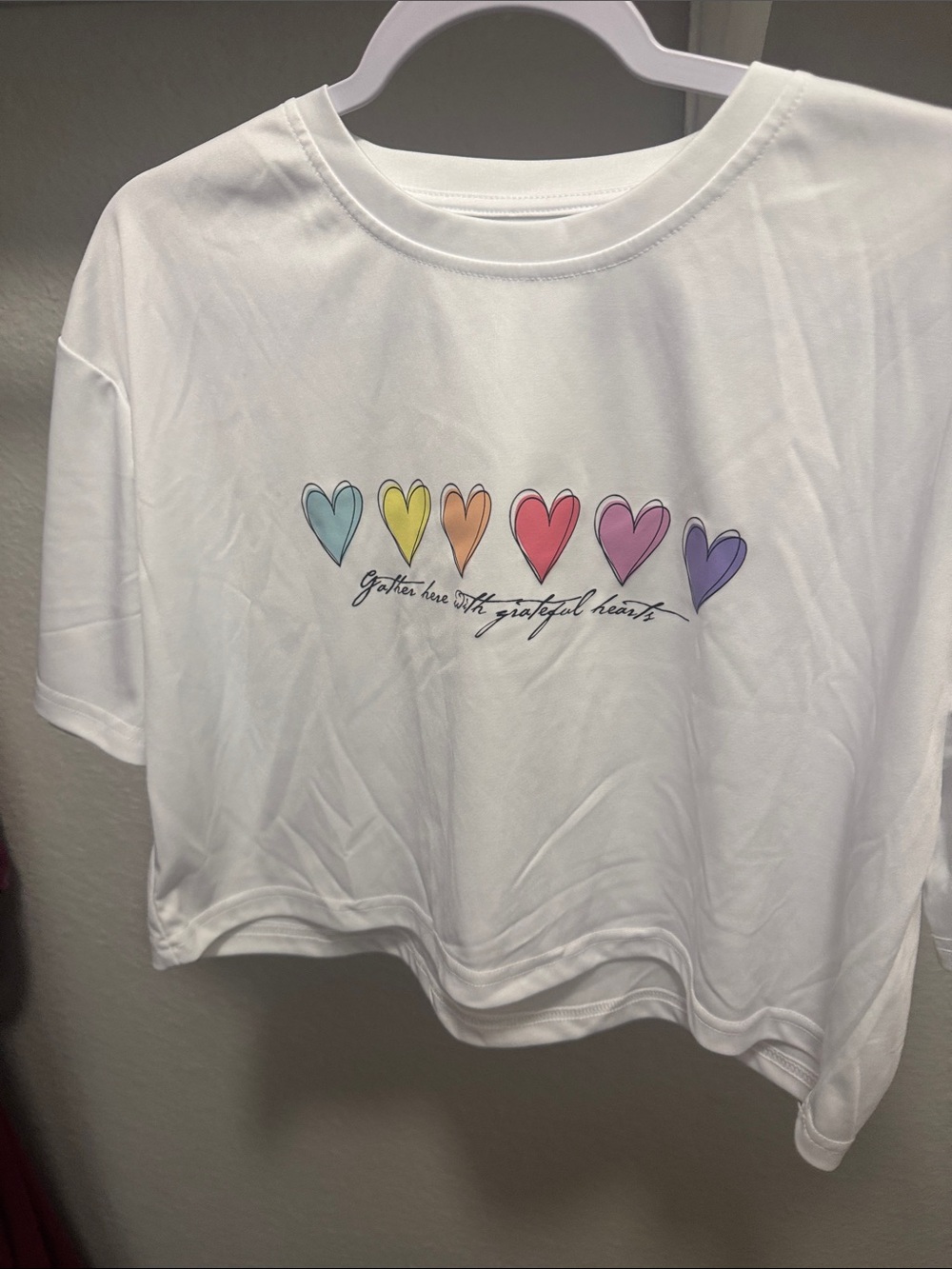 white crop top